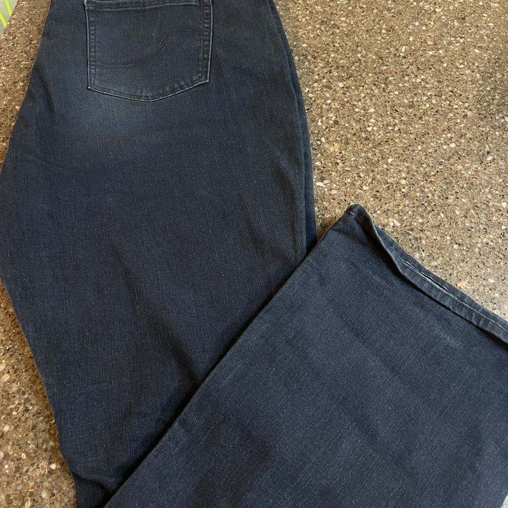 Plus Size Signature Levi's Blue Mid Rise Bootcut Jeans Stretch